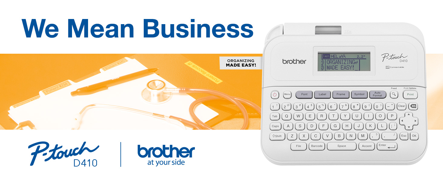 Brother P-touch PTD410 Label Maker: We Mean Business