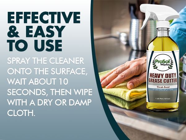 ProSol Works premium A+ content degreaser cleaner heavy duty kitchen cleaner multipurpose cleaner