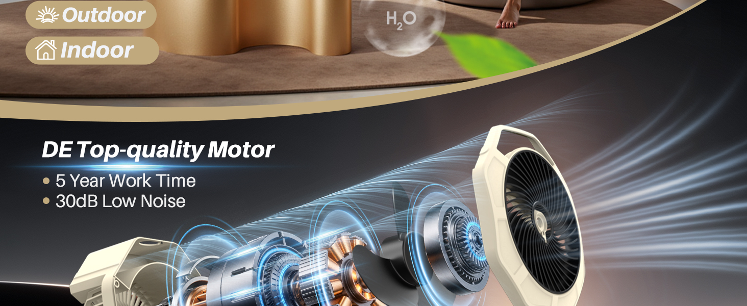 portable misting fan