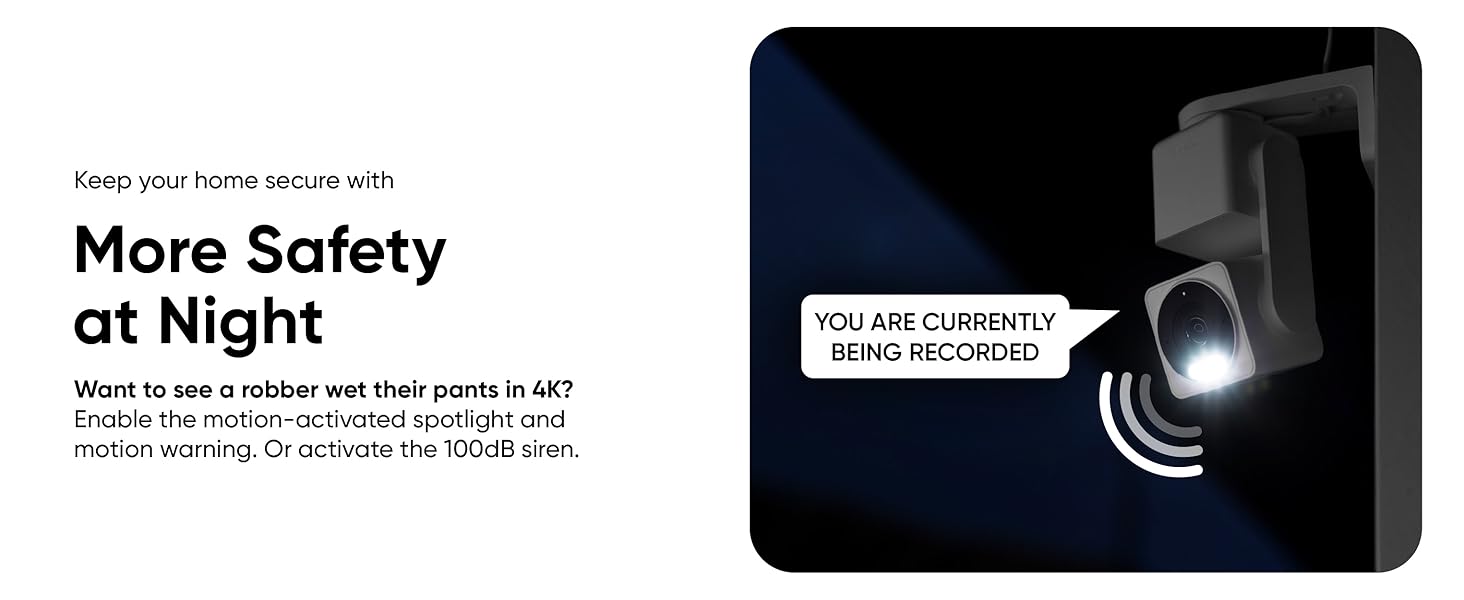 Wyze Cam Pan v4 Siren Spotlight