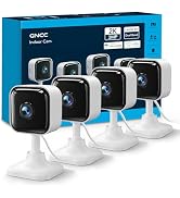 GNCC 2K Cameras for Home Security Indoor, 2.4G/5G Baby/Pet Monitor with Phone App, Mini Dog Camer...