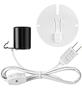 Meonum 1 Set Blow Mold Light Kit Replacement, E27 E26 Single Light Cord Kit with Switch Fuse Plug...