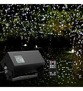 Outdoor Star Lights Projector, AIRIVO White Laser Fairy Lights Projector, Christmas Snowflake Pro...