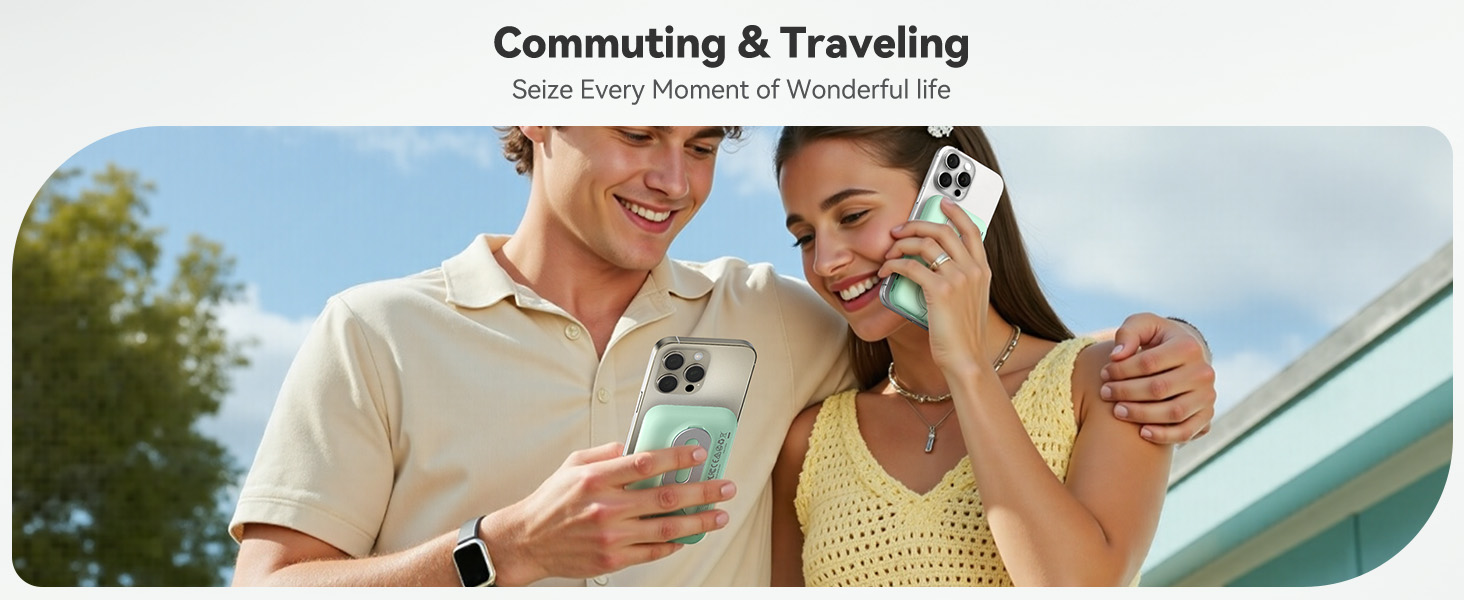 Haloun Magnetic Power Bank green -5-1