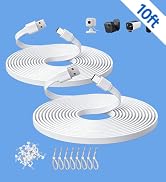 ANLINK 2 Pack 10ft/3M Flat USB C Cable, USB A to USB C Charging Power Cord for Blink Mini 2/Outdo...