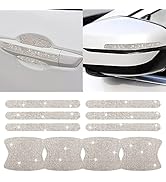 10pcs Car Rhinestone Bling Door Handle Reflective Trim Stickers Universal Side Rear View Mirror S...