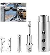 Heavy Duty Trailer Jack Drill Adapter with 1/2 Inch Socket Adapter Bit, Fits 1 Inch Jack Drive Sh...