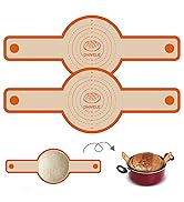 Dwavele Silicone Bread Sling, 2 PCS Baking Mats for Dutch Oven, Reusable Sourdough Sling Set, Eas...