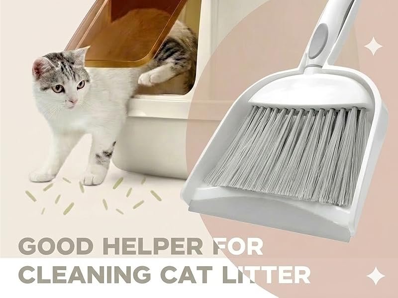 Mini broom and dustpan allows pets to have a fresh and clean habitat.