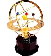 MTGekYu Rotating Solar System Metal Ornament - Handcrafted Orrery Model with 5 Planets, Education...