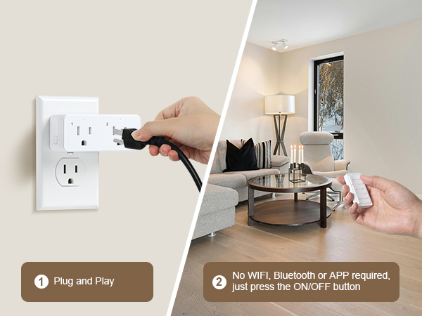 outlet with remote