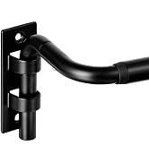 ENJOYBASICS Blackout Curtain rod for windows 48 to 84, 5/8 in Wrap Around Curtain Rods for Bedroo...