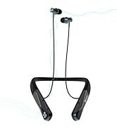 Hmusic H08 Neckband Headphones Bluetooth 6.0,Wireless Neckband Earbuds,Voice Return Mic,35H Batte...