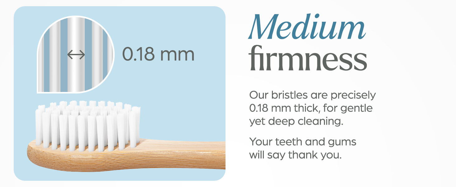 Bamboo Toothbrushes Medium Bristles