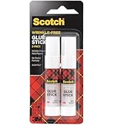 Scotch Wrinkle-Free Glue Sticks, 2 Pack, .27 oz Each