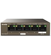 Tenda TEG1105PD, 5 Port Gigabit PoE Switch with 4 PoE Ports, Unmanaged Desktop Home Network Hub, ...