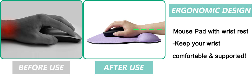Mouse Pad with Wrist Support