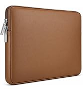 RAINYEAR 14 Inch Laptop Sleeve Soft PU Leather Case Protective Water Resistant Zipper Cover Carry...