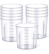 Gartful 30ml Plastic Measuring Cups, 1oz Precise Mini Mixing Tools for Resin Jewelry, Nail Art, E...