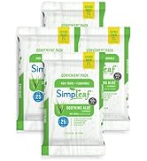 Simpleaf Flushable Wet Wipes Aloe Vera