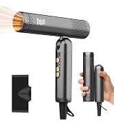 QUICO Hair Blow Dryer, 120-240V Dual Voltage Travel Blow Dryer Foldable, 120000 RPM High-Speed BL...