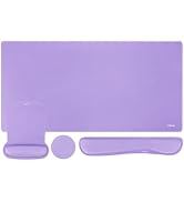 MOSISO Keyboard Mouse Pad Set, Large Gaming Mousepad&Keyboard Wrist Rest&Mouse Wrist Rest&Coaster...