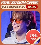 ANYLUV Blue Light Glasses Men/Women, Al-Mg Metal Computer Blue Light Blocking Glasses, Relieve Ey...