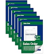 6 Pack Large Sales Order Books, 5-7/16 x 8-7/16 Inches, 50 Sets per Books, Total 300 Sets, 2-Part...