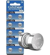 Cotchear 10Pcs Ag13 Button Batteries LR44 SR44 L1154 A76 LR1154 357A Button Cell Battery