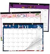 Desk Calendar 2025-2026, Monthy Desktop/Wall Calendar with 18 Months Theme Designs Runs From Now ...