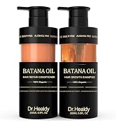 Dr.Healdy Anti-Thinning Batana Oil Shampoo & Deep Moisturizing Conditioner Set (6.8oz x2) Natural...