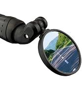 BriskMore Bike Mirrors,Bike Bar End Mirror, HD Glass Convex Lens Bicycle Rearview Mirror, 2PCS Sa...