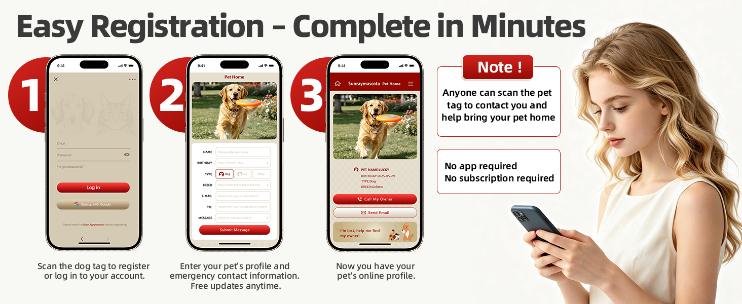 Dog ID Tag