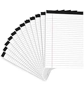 12 Pack Note Pads 5x8 Small Legal Pads White Notepads 5x8 Inch 80 GSM Paper Pads With 30 Sheets P...