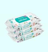 WipEssentials Baby Wipes unscented (for Sensitive Skin) 960 Count - 12 Pack of 80 Count