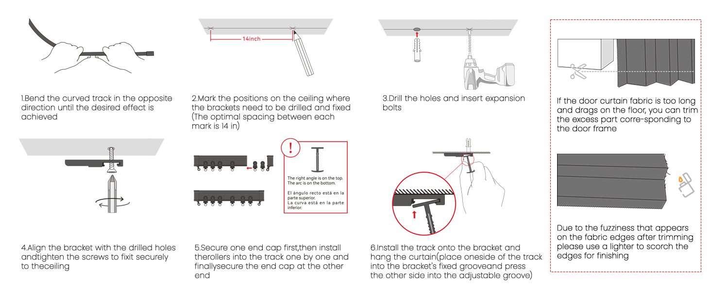 hanging room divider floor to ceiling curtains ceiling mounted curtain rod divisor de habitaciones