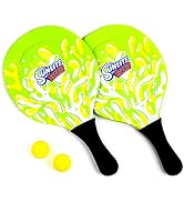 Sunlite Sports Beach Paddle Game Set, 2 Paddles and 2 Balls, Perfect for Backyard Fun or Outdoor ...