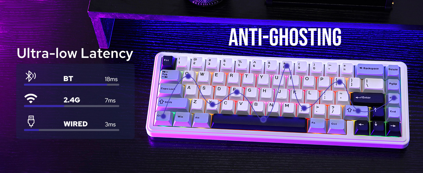 white gaming keyboard