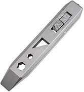 ainhue A385 Compact 3.85 inches TC4 Titanium Pry Bar Multi-Tool EDC Prybar with Bottle opener, He...