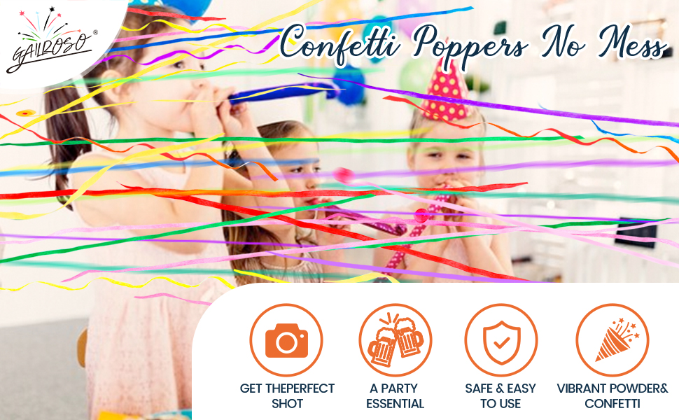 No Mess Confetti Poppers