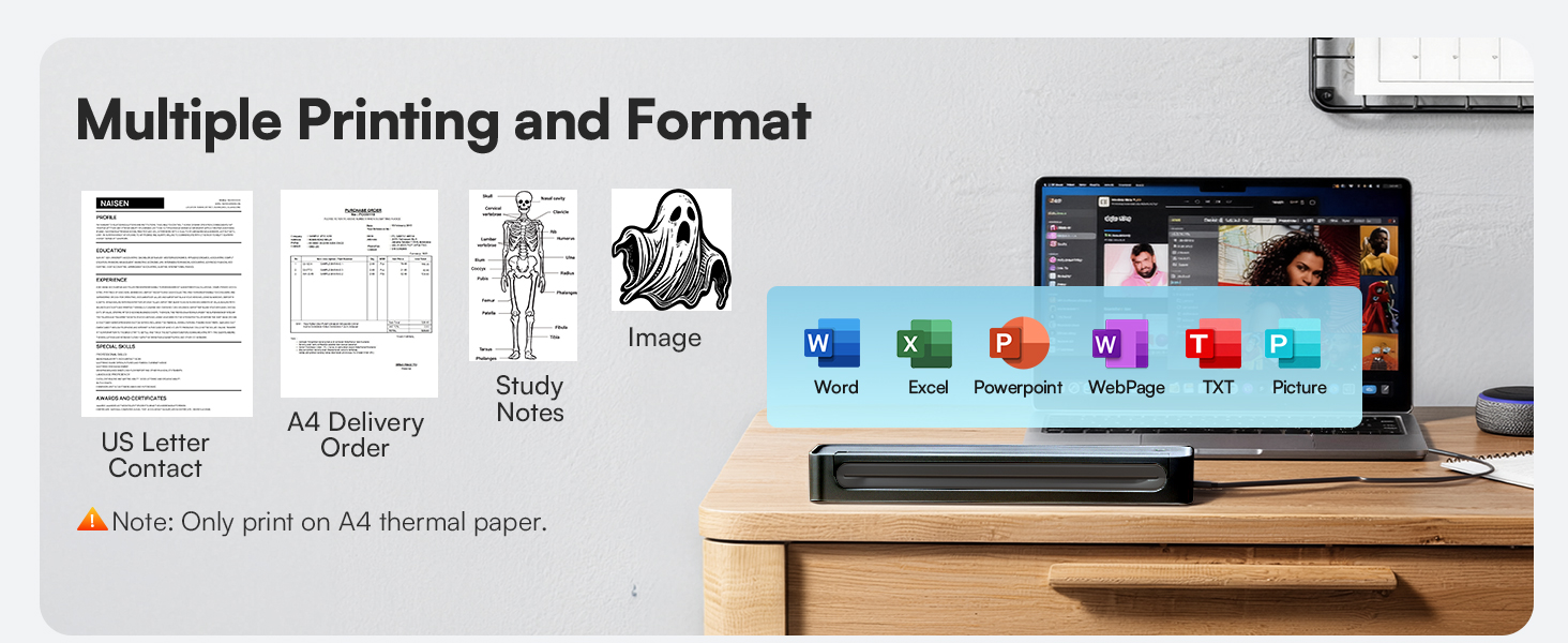 portable printer thermal paper