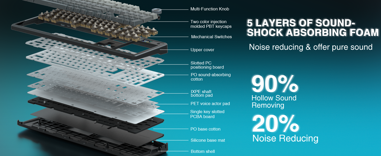 AULA F108 Pro wireless mechanical keyboard