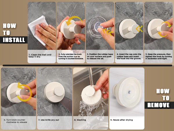 Suction Cup Hooks for Shower