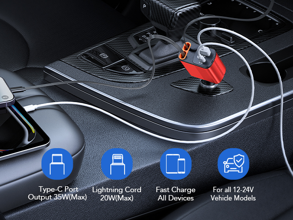 Retractable Car Charger