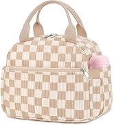 KUBYA Lunch Box for Women, Cute Corduroy Insulated Lunch Bag Women Reusable Work Simple Adults La...