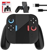 RHOTALL Charging Grip for Nintendo Switch 2 Controller, Comfort Grip with Charging Indicator Ligh...