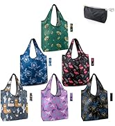 BeeGreen Animals Reusable Grocery Bags Bees Turtles Flamingo Peacock Alpaca Butterfly Lovers Gift...