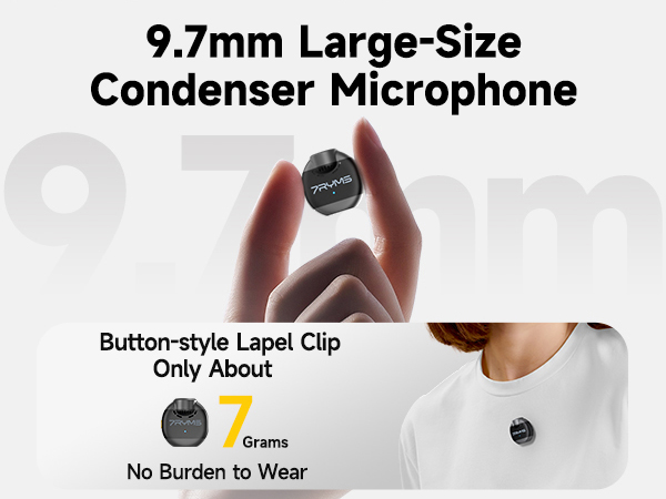 9.7mm Large-Size Condenser Microphone