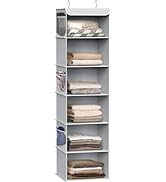 Simple Houseware 6 Shelf Hanging Closet Organizer, Gray