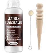 Leather Edge Sealer, Leather Burnishing Gum Smooth and Glossy Edge Finish for Bags, Wallets, Leat...